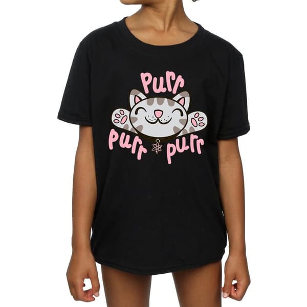 Big Bang Theory Mjuk Kitty Purr bomulls-T-shirt för flickor