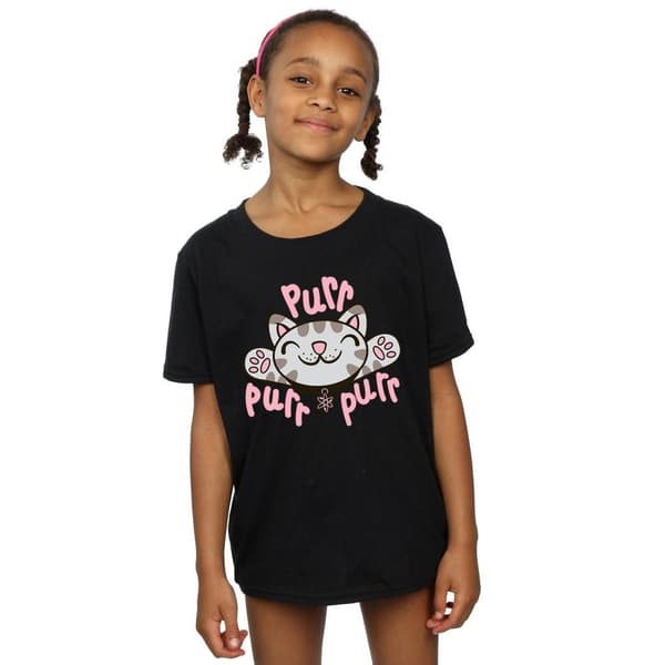 Big Bang Theory Mjuk Kitty Purr bomulls-T-shirt för flickor