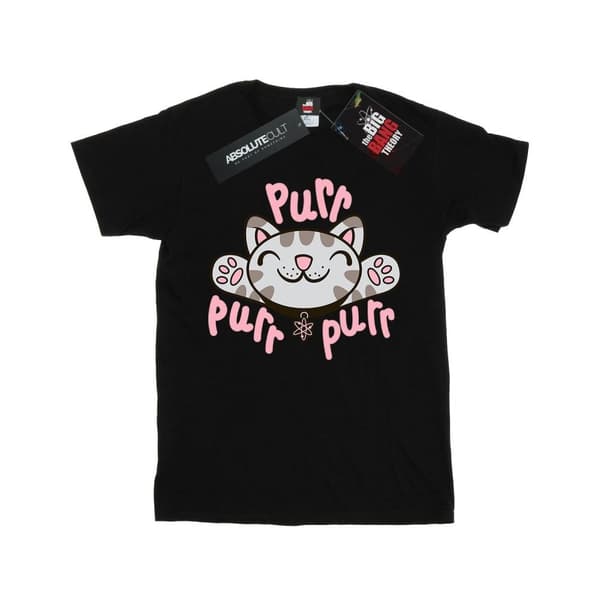 Big Bang Theory Mjuk Kitty Purr bomulls-T-shirt för flickor