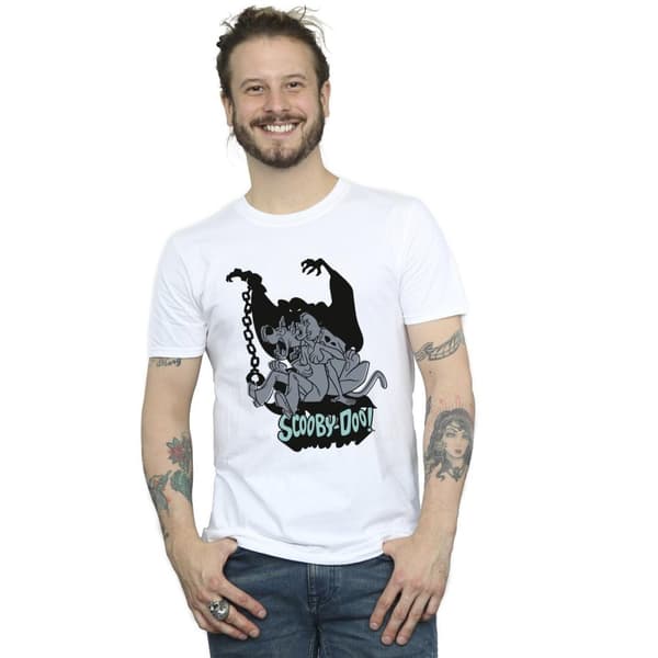 Scooby Doo Mens Scared Jump T-Shirt