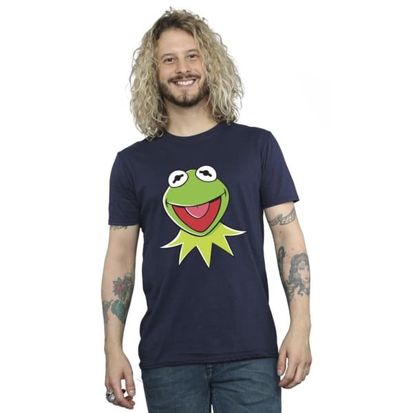 Disney Mens Mupparna Kermit huvud T-shirt