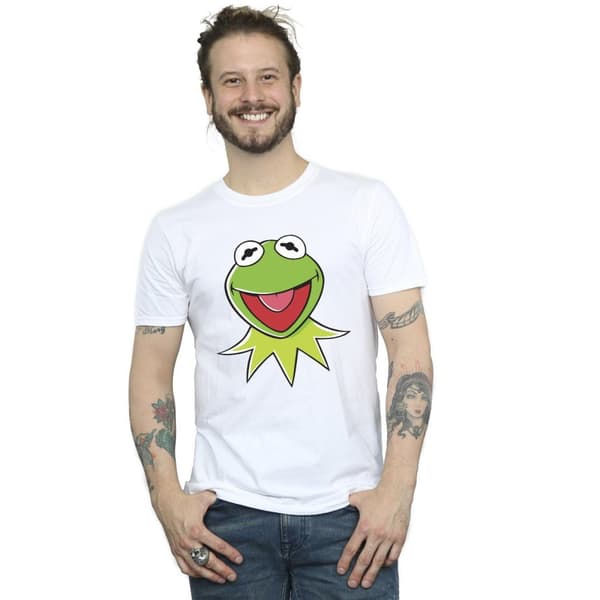Disney Mens Mupparna Kermit huvud T-shirt