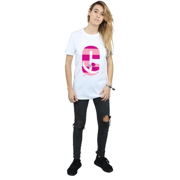 Disney Womens/Ladies Alphabet A Is For Alice Cotton Boyfriend T-Shirt