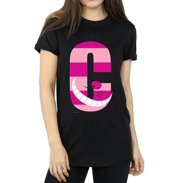 Disney Womens/Ladies Alphabet A Is For Alice Cotton Boyfriend T-Shirt