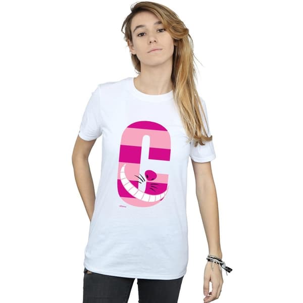 Disney Womens/Ladies Alphabet A Is For Alice Cotton Boyfriend T-Shirt