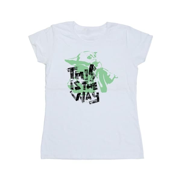 Star Wars Womens/Ladies The Mandalorian This Is The Way Grogu Cotton T-Shirt