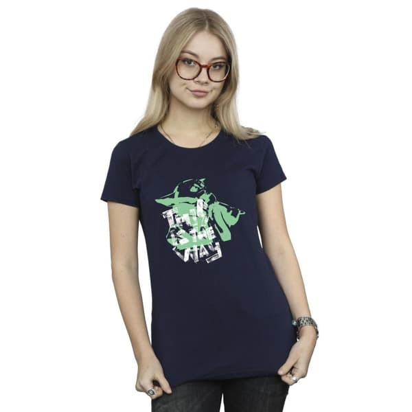 Star Wars Womens/Ladies The Mandalorian This Is The Way Grogu Cotton T-Shirt