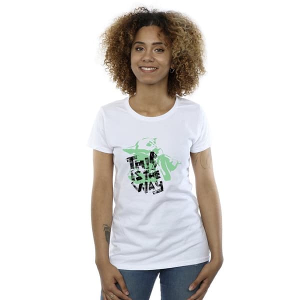 Star Wars Womens/Ladies The Mandalorian This Is The Way Grogu Cotton T-Shirt