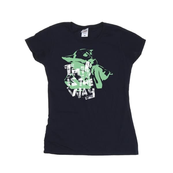 Star Wars Womens/Ladies The Mandalorian This Is The Way Grogu Cotton T-Shirt
