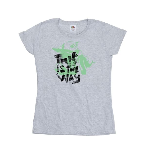 Star Wars Womens/Ladies The Mandalorian This Is The Way Grogu Cotton T-Shirt