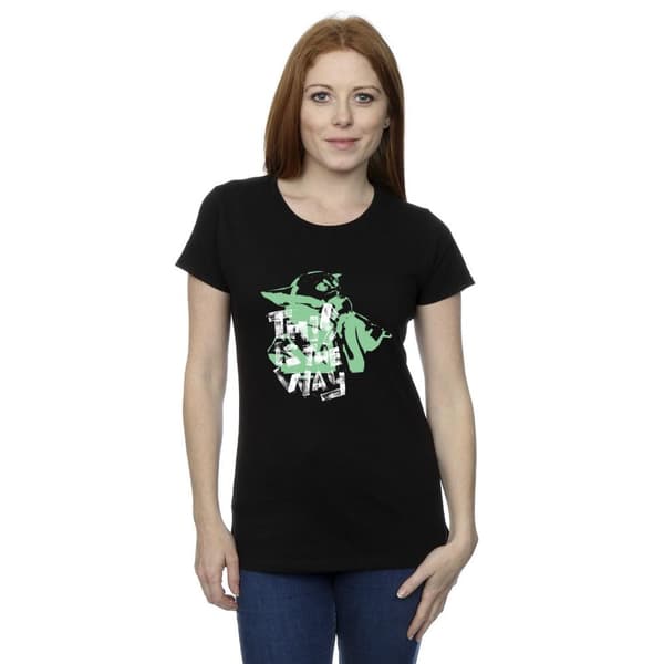 Star Wars Womens/Ladies The Mandalorian This Is The Way Grogu Cotton T-Shirt