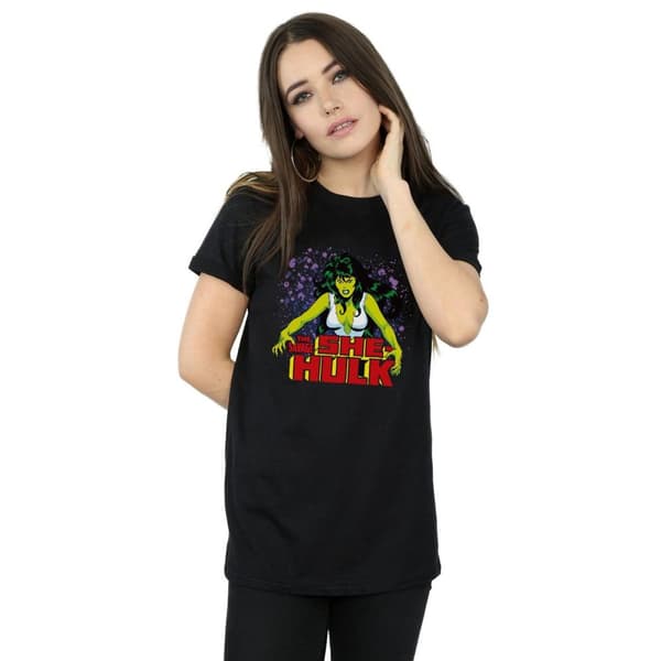 Marvel Dam/Tjej The Savage She-Hulk Boyfriend T-shirt i bomull