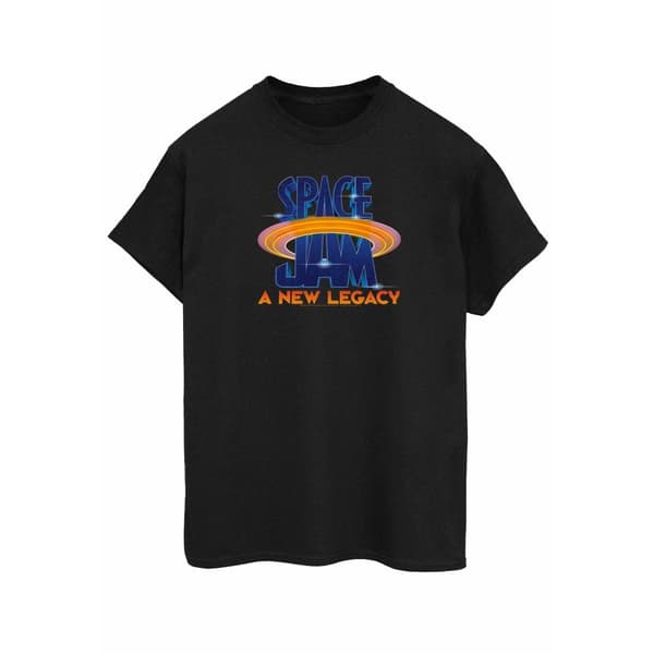 Space Jam: A New Legacy Womens/Ladies Movie Logo Cotton Boyfriend T-Shirt