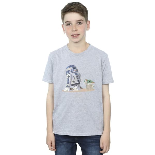 Star Wars Boys The Mandalorian R2D2 And Grogu T-Shirt