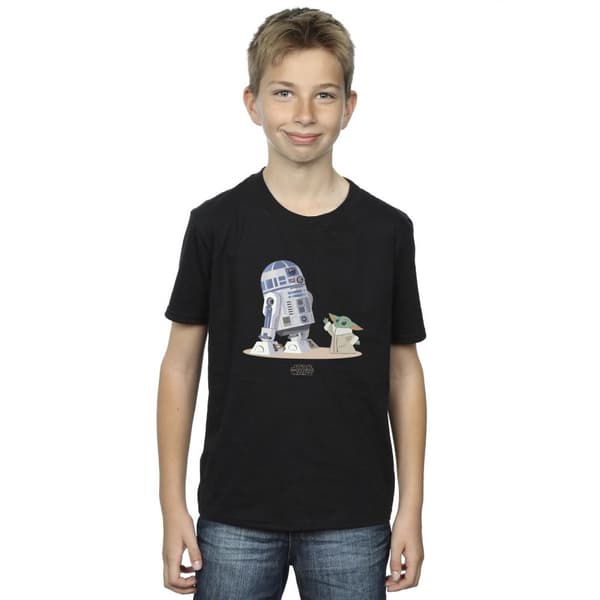 Star Wars Mandalorian R2D2 och Grogu - T-shirt för pojkar