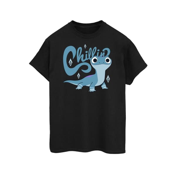 Disney Womens/Ladies Frozen 2 Salamander Bruni Tough Cotton Boyfriend T-Shirt
