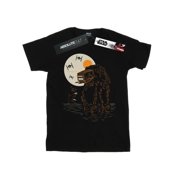 Star Wars Halloween AT AT bomulls-T-shirt för flickor