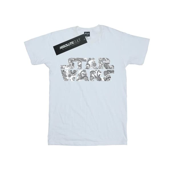 Star Wars Girls Ornamental Logo Cotton T-Shirt