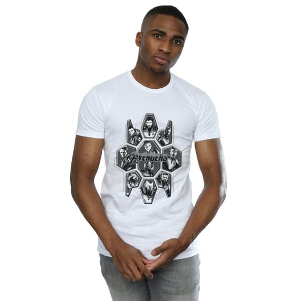 Marvel Mens Avengers Endgame Hero Shapes T-Shirt