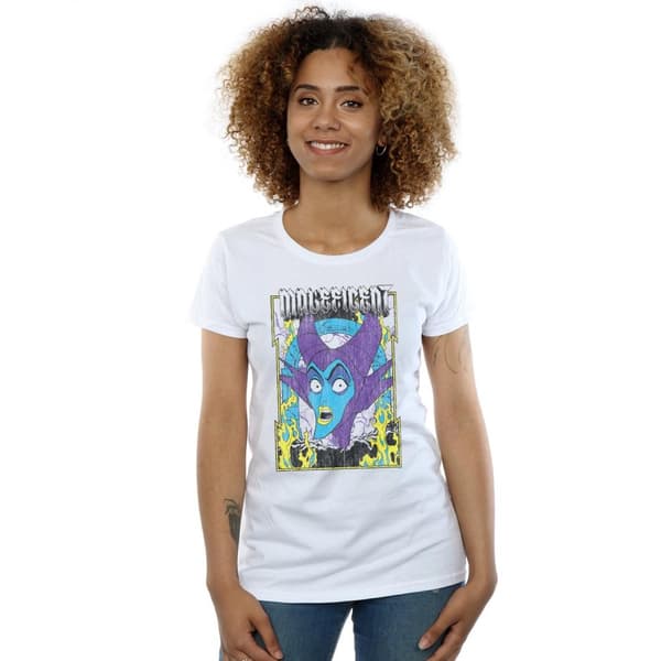 Disney Womens/Ladies Maleficent Poster Cotton T-Shirt
