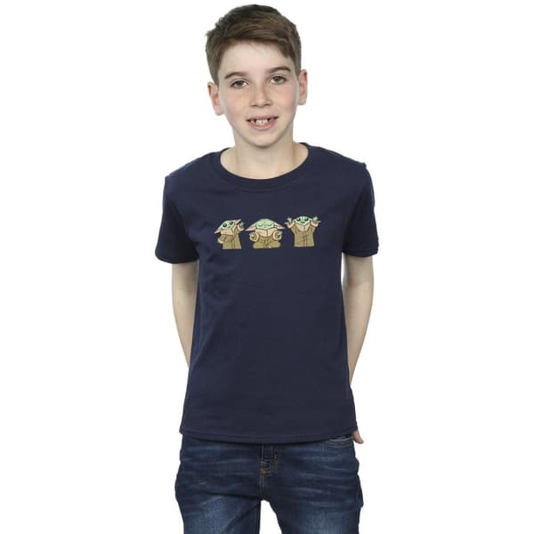 Star Wars Pojkar - The Mandalorian Grogu Poses T-shirt