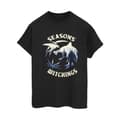 Miniatyrbild 1 av 3: Netflix Dam/Tjej The Witcher Christmas Wolf Boyfriend T-shirt i bomull