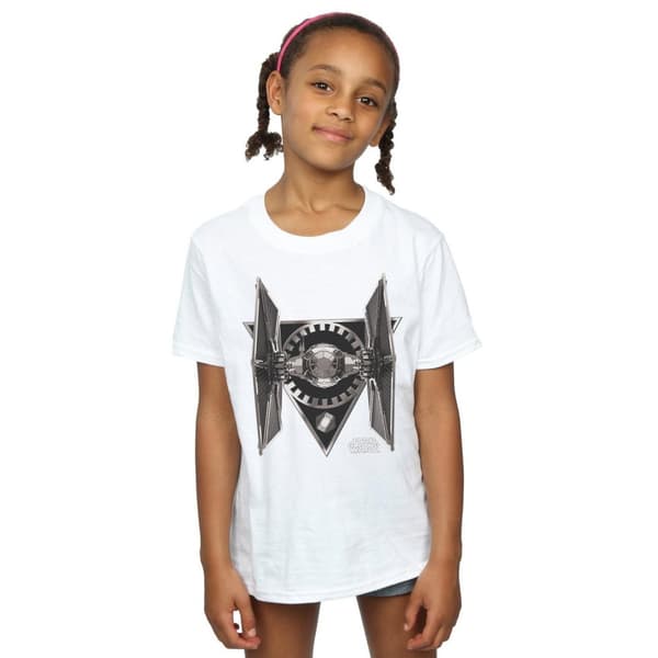 Star Wars TIE Fighter bomulls-T-shirt för flickor från Sista Jedi