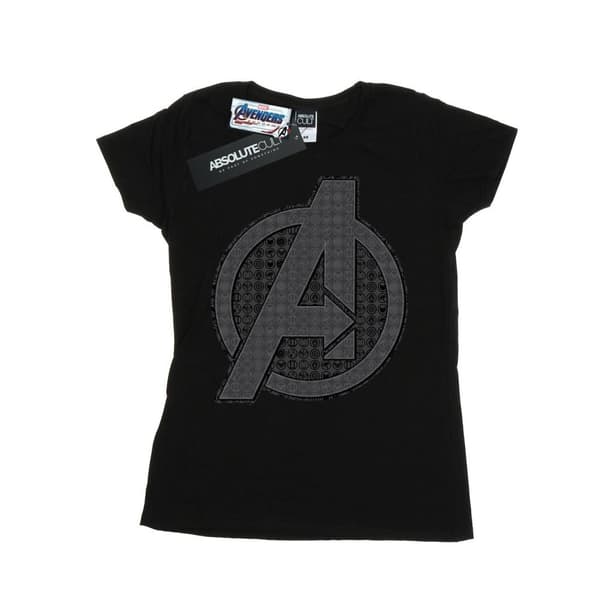 Marvel Womens/Ladies Avengers Endgame Iconic Logo Cotton T-Shirt