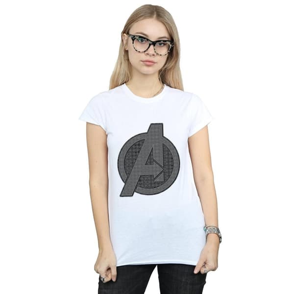 Marvel Womens/Ladies Avengers Endgame Iconic Logo Cotton T-Shirt