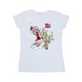 Miniatyrbillede 1 af 4: Tom & Jerry Womens/Ladies Christmas Reindeer Cotton T-Shirt