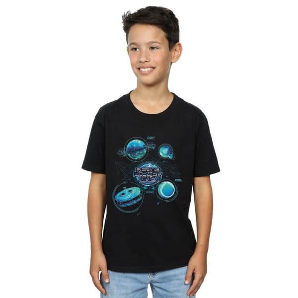 Ready Player One T-shirt med karta över universum för pojkar