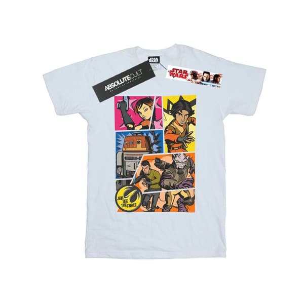 Star Wars Mens Rebels Comic Strip T-Shirt