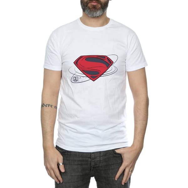 DC Comics Mens Justice League Movie Superman Logo T-Shirt