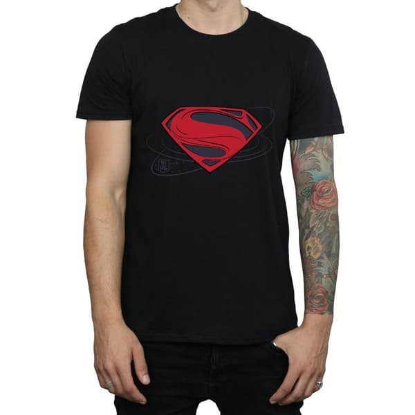 DC Comics Mens Justice League Movie Superman Logo T-Shirt