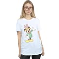Miniatyrbilde 3 av 4: Disney Womens/Ladies Mickey Mouse Easter Bunny Cotton Boyfriend T-Shirt