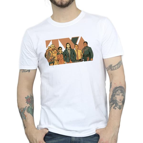 Marvel Mens Loki TVA Group T-Shirt