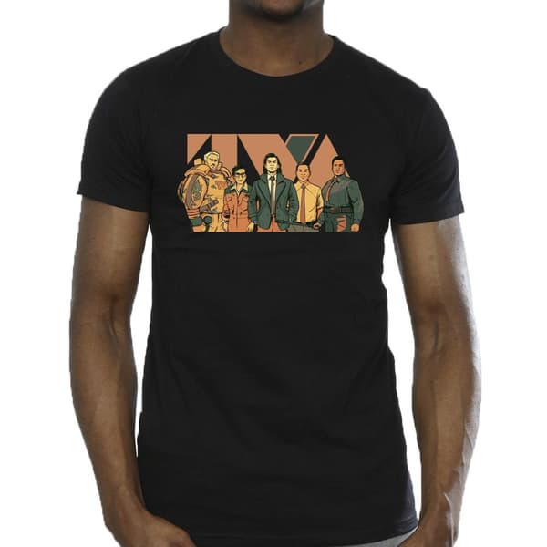 Marvel Mens Loki TVA Group T-Shirt