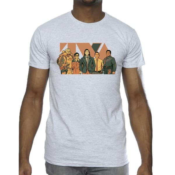 Marvel Mens Loki TVA Group T-Shirt