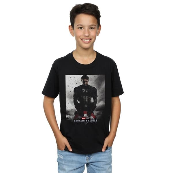 Marvel Studios Pojkar Captain America The First Avenger Poster T-shirt