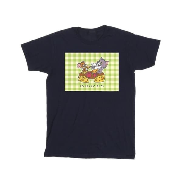 Tom And Jerry Boys Breakfast Buds T-Shirt Navy Blue 12-13 Years