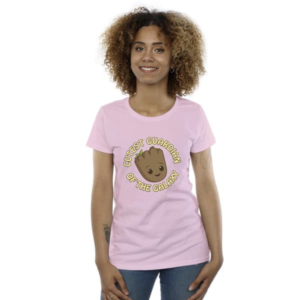 Marvel T-shirt i bomull för damer/kvinnor - I Am Groot Cutest Guardian