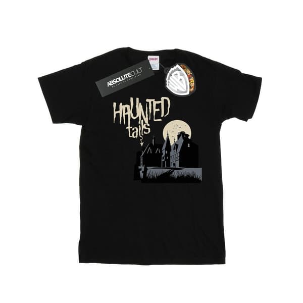 Scooby Doo Girls Haunted Tails Cotton T-Shirt Black 7-8 Years