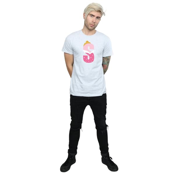 Disney T-shirt med alfabetet S för Törnrosa för herrar