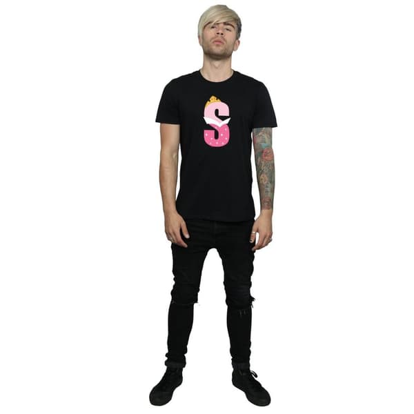 Disney T-shirt med alfabetet S för Törnrosa för herrar