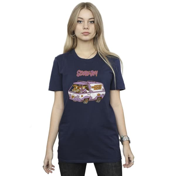 Scooby Doo Womens/Ladies Mystery Machine Van Cotton Boyfriend T-Shirt