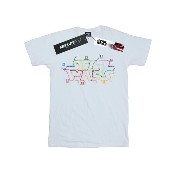 Star Wars Girls Subway Map Logo Cotton T-Shirt