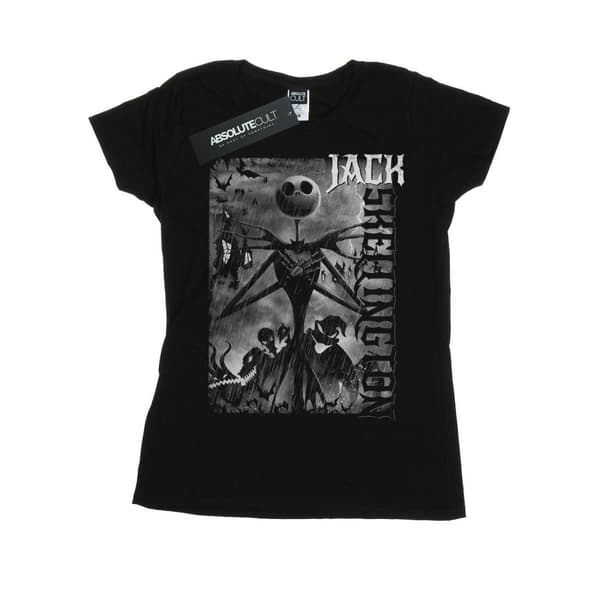 Disney Dam/kvinnor Nightmare Before Christmas Skellington T-shirt i bomull