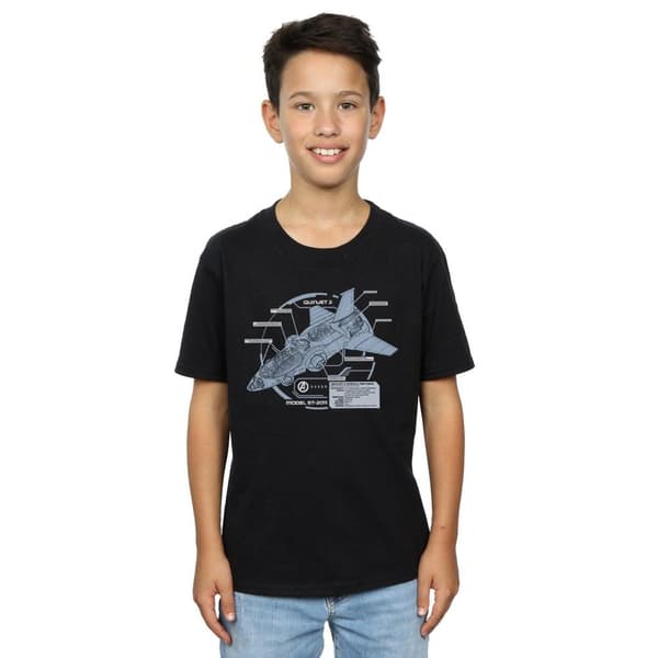 Marvel Boys The Avengers Quinjet Breakdown T-Shirt