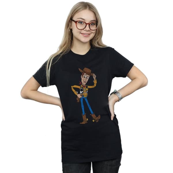 Disney Womens/Ladies Toy Story 4 Sheriff Woody Pose Cotton Boyfriend T-Shirt