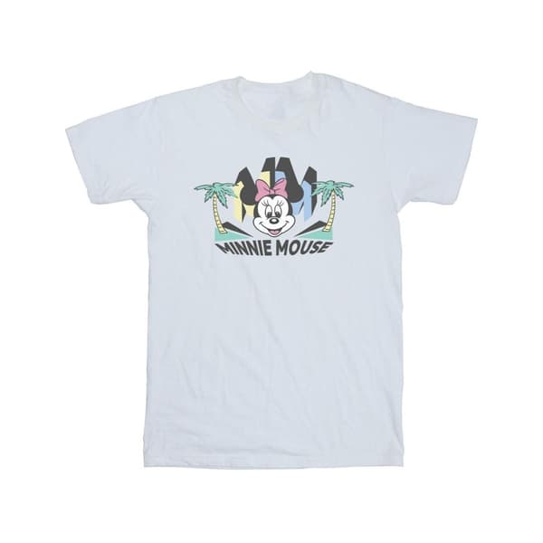 Disney Mens Minnie MM Palm T-Shirt White 4XL